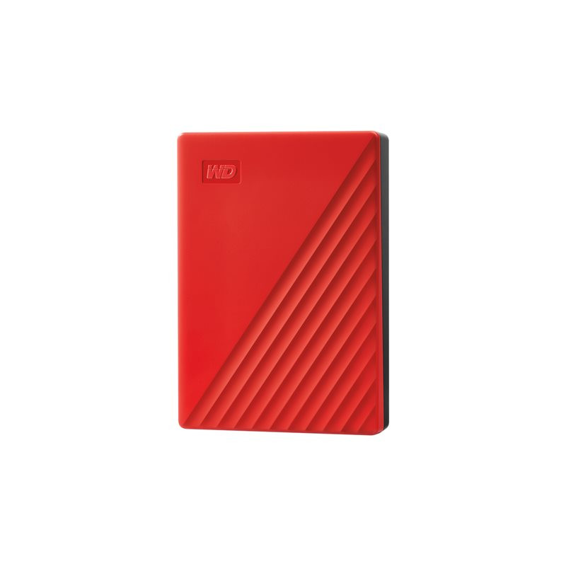 Disque dur - chiffré - 4 To - externe (portable) - USB 3.2 Gen 1 - AES 256 bits - rouge (WDBPKJ0040BRD-WESN)_1