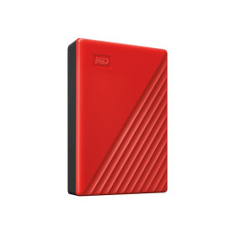 Disque dur - chiffré - 4 To - externe (portable) - USB 3.2 Gen 1 - AES 256 bits - rouge (WDBPKJ0040BRD-WESN)_3