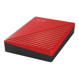 Disque dur - chiffré - 4 To - externe (portable) - USB 3.2 Gen 1 - AES 256 bits - rouge (WDBPKJ0040BRD-WESN)_5