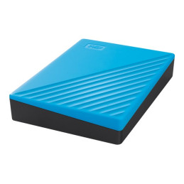 Disque dur - chiffré - 4 To - externe (portable) - USB 3.2 Gen 1 - AES 256 bits - bleu (WDBPKJ0040BBL-WESN)_2