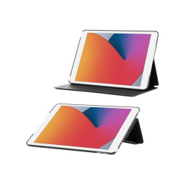 Étui à rabat pour tablette - avec volet - matériau à effet cuir - noir - pour Apple 10.2-inch iPad (068002)_2
