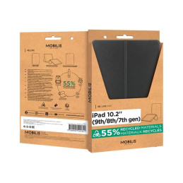 Étui à rabat pour tablette - avec volet - matériau à effet cuir - noir - pour Apple 10.2-inch iPad (068002)_5
