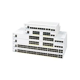Commutateur - C3 - intelligent - 48 x 10 - 100 - 1000 (PoE+) + 4 x 10 Gigabit SFP+ - Montab... (CBS250-48P-4XEU-RF)_1