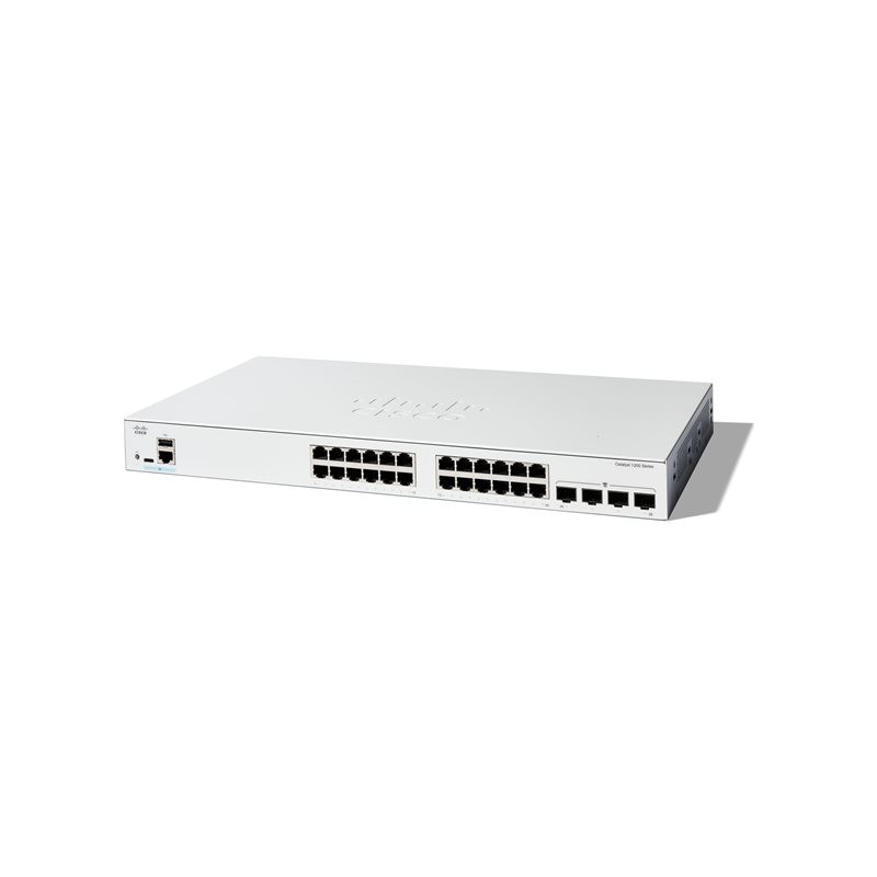 Commutateur - C3 - intelligent - 24 x 10 - 100 - 1000 + 4 x Gigabit SFP - Montable sur rack (C1200-24T-4G)_1
