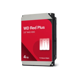 WD Red Plus - Disque dur - 4 To - interne - 3.5" - SATA 6Gb - s - 5400 tours - min - mémoire tampon :... (WD40EFPX)_1