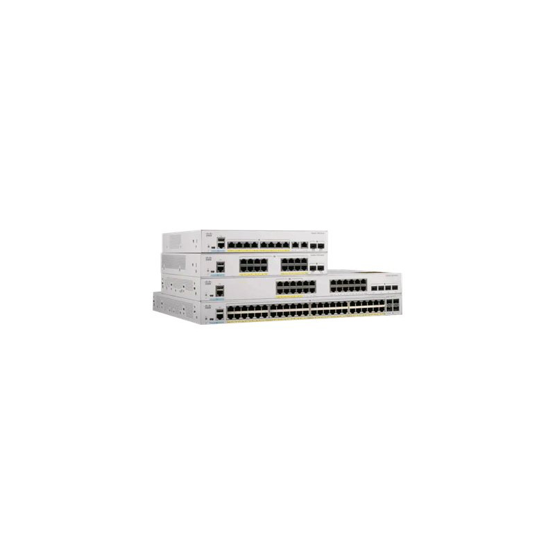 Commutateur - Géré - 13 x 10 - 100 - 1000 (PoE+) + 11 x 10 - 100 - 1000 + 4 x SFP+ 10 Go (li... (C1000-24P-4X-L-RF)_1