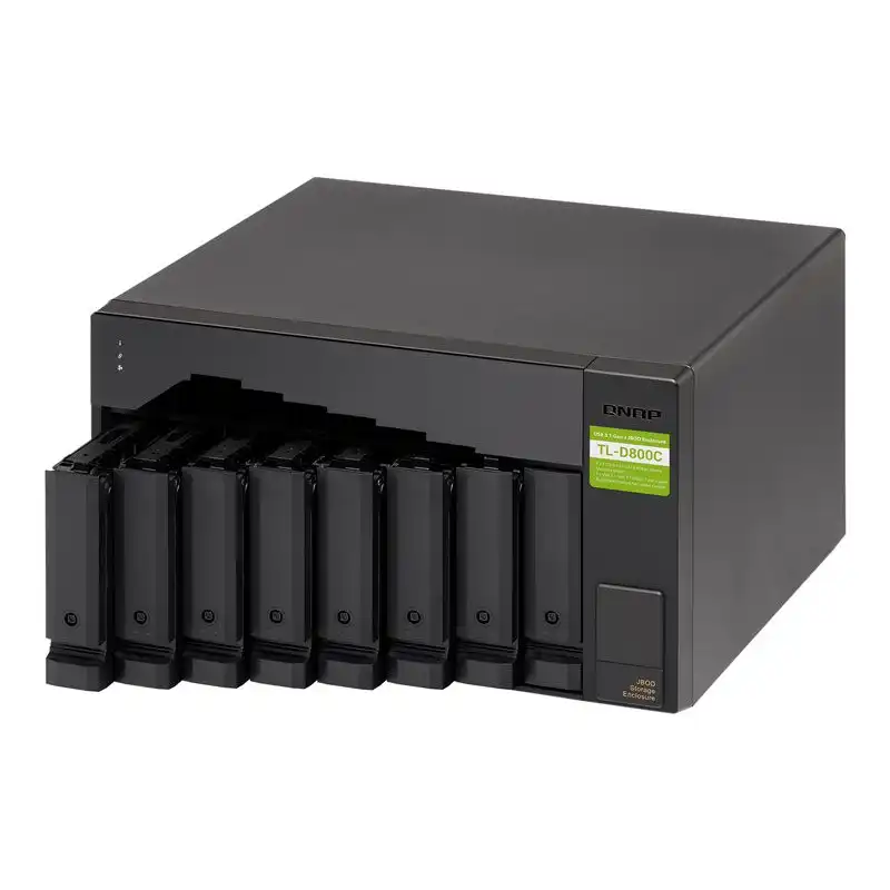 QNAP - Baie de disques - 8 Baies (SATA-600) - USB 3.2 Gen 2 (externe) (TL-D800C)_1