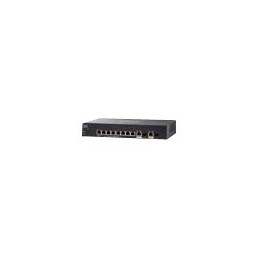 Commutateur - C3 - Géré - 8 x 10 - 100 - 1000 (PoE+) + 2 x SFP Gigabit combiné - de bureau ... (SG350-10MP-K9UK-RF)_1