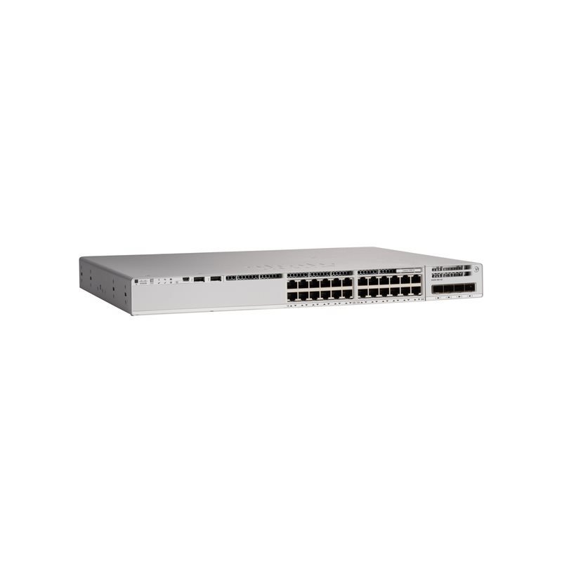 Network Essentials - commutateur - C3 - Géré - 8 x 100 - 1000 - 2.5G - 5G - 10GBase-T + 16 x ... (C9200-24PXG-E-RF)_1