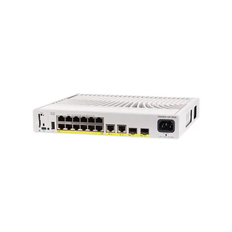 Cisco Catalyst 9200CX - Network Advantage - commutateur - compact - C3 - Géré - 12 x 10 - 1... (C9200CX12P2X2GA-RF)_1