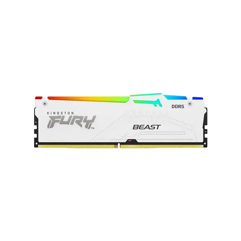Kingston FURY Beast RGB - DDR5 - module - 16 Go - DIMM 288 broches - 6400 MHz - PC5-51200 - CL3... (KF564C32BWA-16)_1
