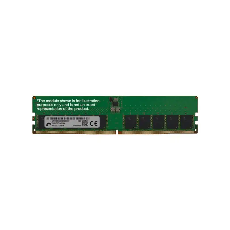 Micron - DDR5 - module - 32 Go - DIMM 288 broches - 3200 MHz - PC5-51200 - CL52 - 1.1 V - h... (MTC20C2085S1BC64BR)_1 Micron - DDR5 - module - 32 Go - DIMM 288 broches - 3200 MHz - PC5-51200 - CL52 - 1.1 V - h... (MTC20C2085S1BC64BR)_1