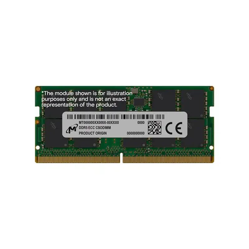 Micron - DDR5 - module - 16 Go - SO DIMM 262 broches - 3200 MHz - PC5-51200 - CL52 - 1.1 V ... (MTC10C1084S1WC64BR)_1