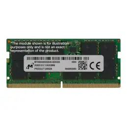 Micron - DDR5 - module - 32 Go - SO DIMM 262 broches - 3200 MHz - PC5-51200 - CL52 - 1.1 V ... (MTC20C2085S1WC64BR)_1