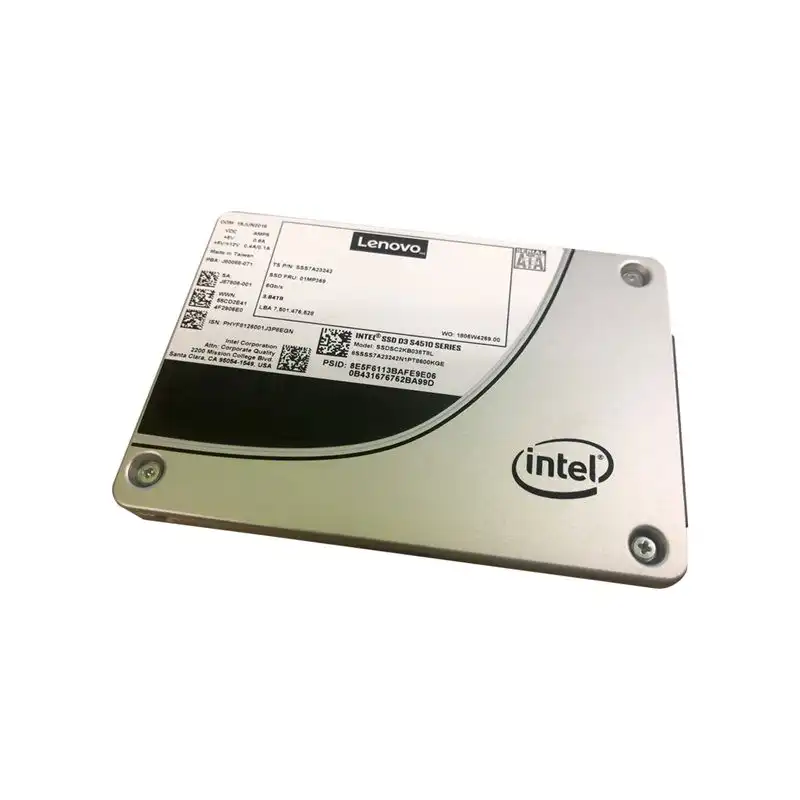 Intel S4510 Entry - SSD - chiffré - 960 Go - échangeable à chaud - 3.5" - SATA 6Gb - s - AES 256 bi... (4XB7A13627)_1