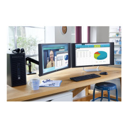 Kit de montage (fixation par pince pour bureau, montage par passe-câble, bras de montage pour un écran... (BT861AA)_2