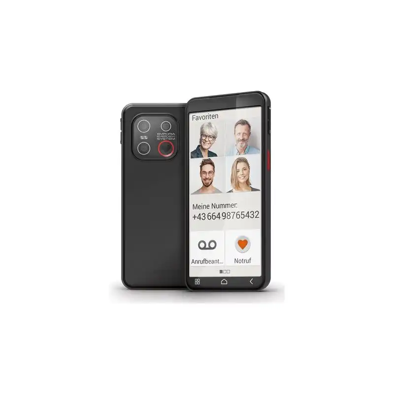 emporia SMART.6lite - 4G smartphone - RAM 6 Go - Mémoire interne 128 Go - microSD slot - Écran LCD - ... (E6LT_001)_1