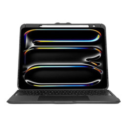 Clavier et étui (boîtier de clavier) - avec trackpad - rétroéclairé - sans fil - Bluetooth 5.0 - QWER... (THZ989UK)_1