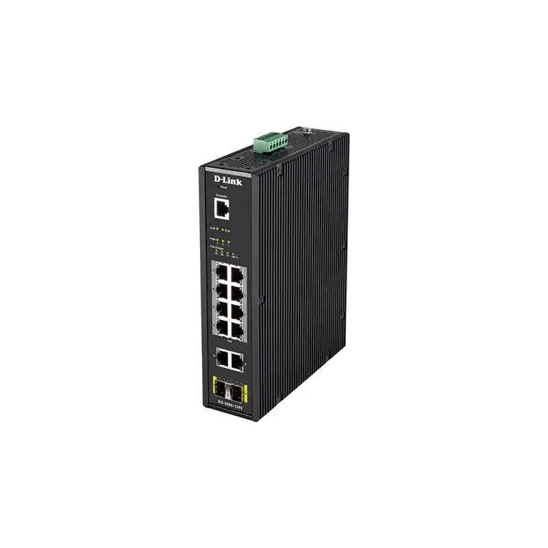 D-Link DIS 200G-12PS - Commutateur - Géré - 10 x 10 - 100 - 1000 (8 PoE+) + 2 x SFP - Montage su... (DIS-200G-12PS)_1