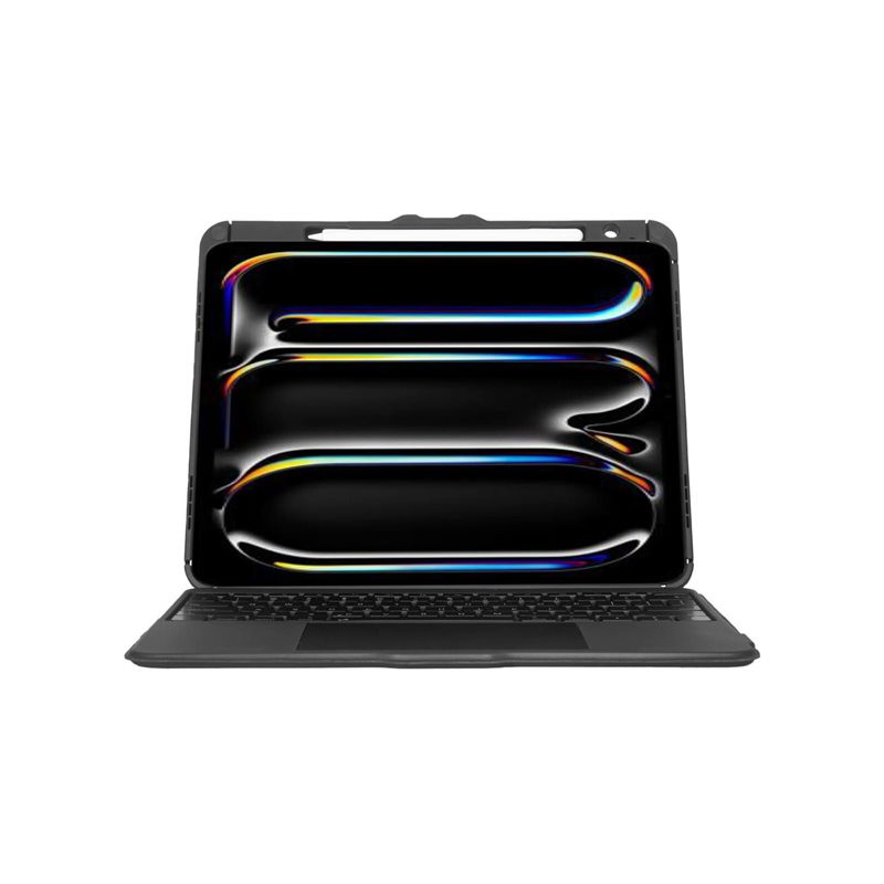 Clavier et étui (boîtier de clavier) - avec trackpad - rétroéclairé - sans fil - Bluetooth 5.0 - QWER... (THZ989ES)_1