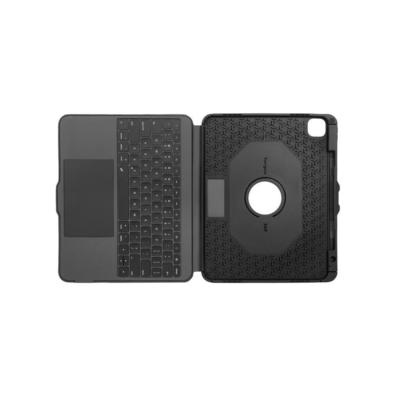 Clavier et étui - avec trackpad - rétroéclairé - sans fil - Bluetooth 5.0 - QWERTY - Nordique - noir (THZ989NO)_1