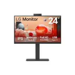 LG - BA850 Series - écran LED - 24" (23.8" visualisable) - 1920 x 1080 Full HD (1080p) @ 100 Hz - IP... (24BA850-B)_1