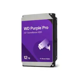 WD Purple Pro - Disque dur - 12 To - interne - 3.5" - SATA 6Gb - s - 7200 tours - min - mémoire tamp... (WD121PURP)_1