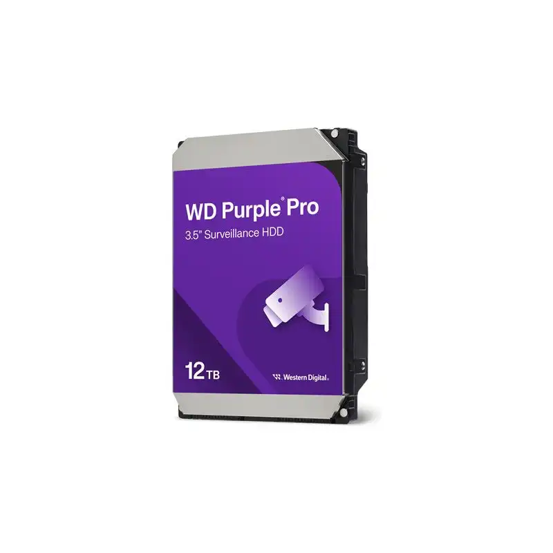 WD Purple Pro - Disque dur - 12 To - interne - 3.5" - SATA 6Gb - s - 7200 tours - min - mémoire tamp... (WD121PURP)_1