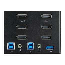 4K 60Hz UHD HDR - KVM de Bureau DP 1.2 avec Hub USB 3.0 2 Ports (5Gbps) et 4 Ports USB 2.0 HID, a... (SV231TDPU34K)_4