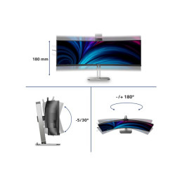 6000 Series - écran LED - incurvé - 49" (48.8" visualisable) - 5120 x 1440 SuperWide @ 100 Hz -... (49B2U6903CH/00)_4