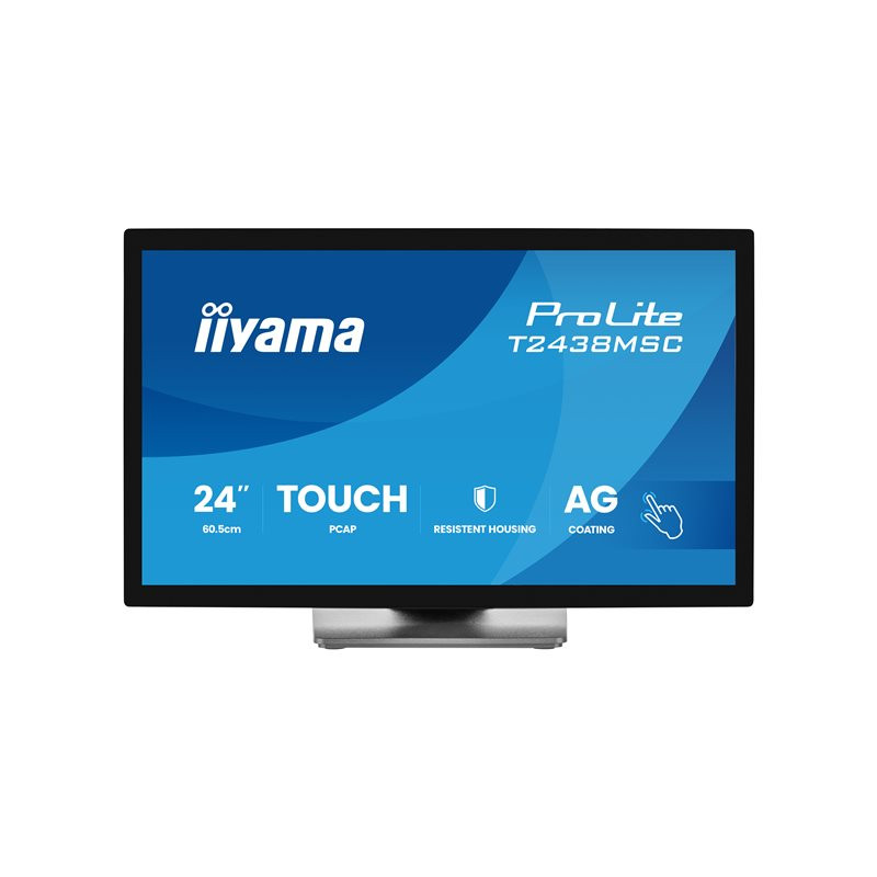Écran LED - 24" (23.8" visualisable) - écran tactile - 1920 x 1080 Full HD (1080p) @ 120 Hz - IPS ... (T2438MSC-B2)_1