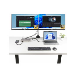 Station d'accueil - USB4 - Thunderbolt 4 - 3 x DP, 3 x HDMI - 1GbE, 2.5GbE - 180 Watt (150UE-USB4DOCKTRIPLE)_8