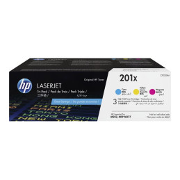 Pack de 3 - à rendement élevé - jaune, cyan, magenta - original - LaserJet - cartouche de toner () - p... (CF253XM)_1