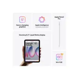 Apple iPad mini A17 Pro Wi-Fi - Tablette - 512 Go - 8.3" IPS (2266 x 1488) - lumière des étoiles (MYH23NF/A)_6