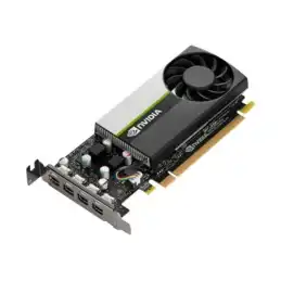 NVIDIA T1000 - Carte graphique - T1000 - 4 Go GDDR6 - PCIe 3.0 x16 profil bas - 4 x Mini Di... (900-5G172-2550-000)_1