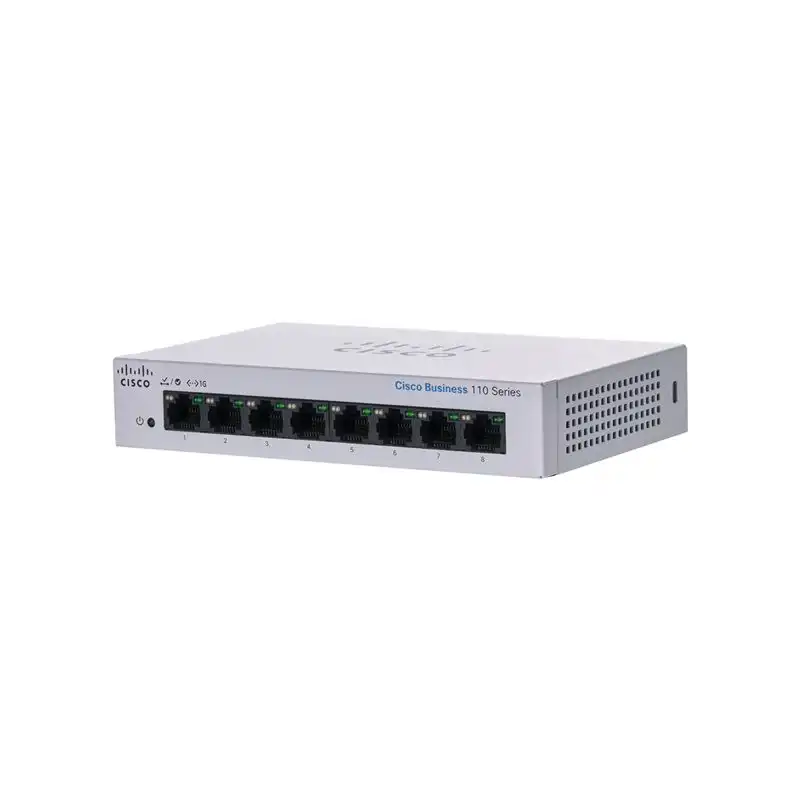 Cisco Business 110 Series 110-8T-D - Commutateur - non géré - 8 x 10 - 100 - 1000 - de bureau, ... (CBS110-8T-D-UK)_1