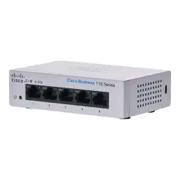 Cisco Business 110 Series 110-5T-D - Commutateur - non géré - 5 x 10 - 100 - 1000 - de bureau, ... (CBS110-5T-D-UK)_1
