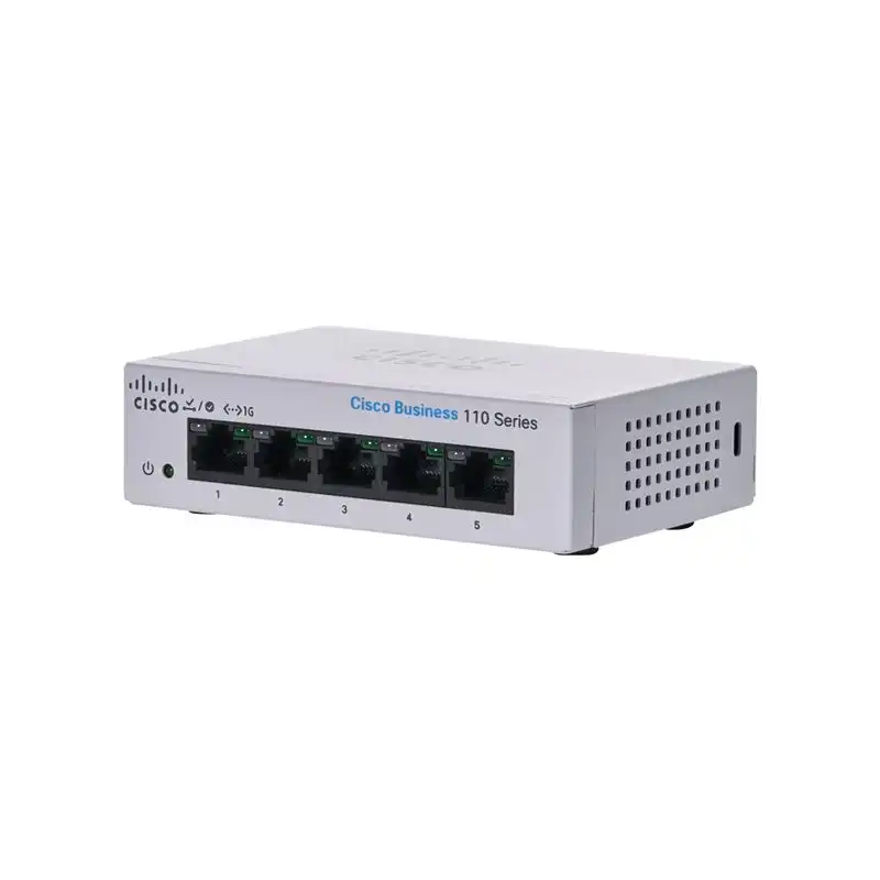 Cisco Business 110 Series 110-5T-D - Commutateur - non géré - 5 x 10 - 100 - 1000 - de bureau, ... (CBS110-5T-D-UK)_1