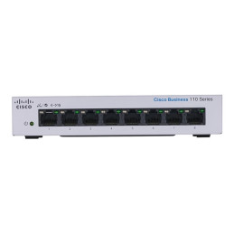 Commutateur - non géré - 4 x 10 - 100 - 1000 (PoE) + 4 x 10 - 100 - 1000 - Montable sur rack, ... (CBS110-8PP-D-EU)_2
