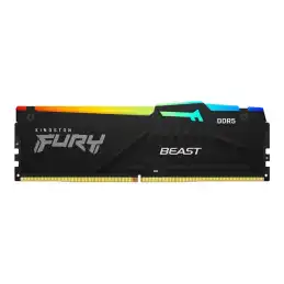 Kingston FURY Beast RGB - DDR5 - kit - 64 Go: 2 x 32 Go - DIMM 288 broches - 2800 MHz - PC5... (KF556C36BBE2AK2-64)_1