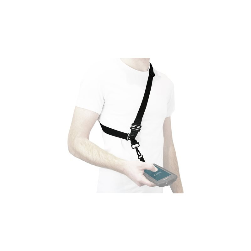 Bandoulière - universel, avec crochet textile, 1 point d'attache - noir (001084)_1