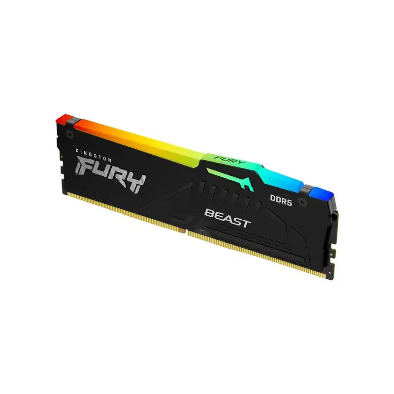 Kingston FURY Beast RGB - DDR5 - module - 16 Go - DIMM 288 broches - 6800 MHz - PC5-54400 - CL... (KF568C34BBEA-16)_1