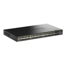 D-Link SmartPro DGS-1530-52P - Commutateur - intelligent - 48 x 10 - 100 - 1000 (PoE+) + 4 x 10... (DGS-1530-52P/E)_1