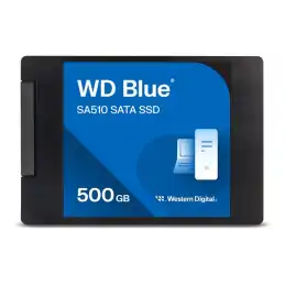 WD Blue SA510 WDS500G3B0A - SSD - 500 Go - interne - 2.5" - SATA 6Gb - s - bleu (WDS500G3B0A-00AXR0)_1