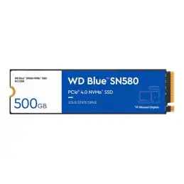 WD Blue SN580 WDS500G3B0E - SSD - 500 Go - interne - M.2 2280 - PCIe 4.0 x4 (NVMe) (WDS500G3B0E-00CHF0)_1