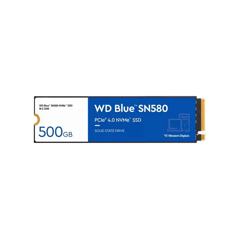 WD Blue SN580 WDS500G3B0E - SSD - 500 Go - interne - M.2 2280 - PCIe 4.0 x4 (NVMe) (WDS500G3B0E-00CHF0)_1