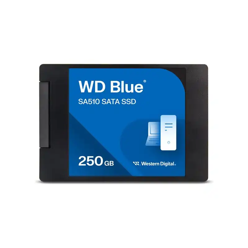 WD Blue SA510 WDS250G3B0A - SSD - 250 Go - interne - 2.5" - SATA 6Gb - s - bleu (WDS250G3B0A-00AXR0)_1