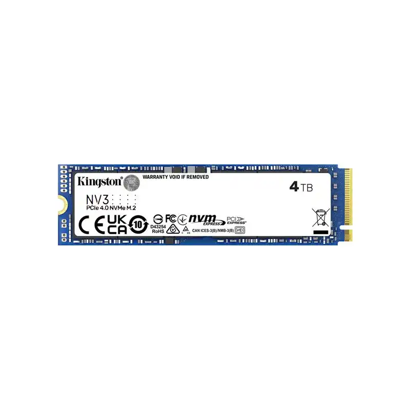 Kingston NV3 - SSD - 4 To - interne - M.2 2280 - PCIe 4.0 x4 (NVMe) (SNV3S/4000G)_1