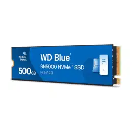 WD Blue SN5000 WDS500G4B0E - SSD - 500 Go - interne - M.2 2280 - PCIe 4.0 x4 (NVMe) (WDS500G4B0E-00CNZ0)_1