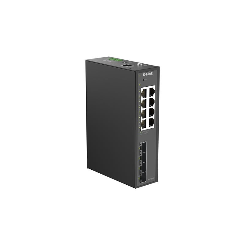 Smart L2Industriel8 ports Gigabit & 4 ports SFP Gigabit - Format Rail-DIN - Temperature etendue -4... (DIS-210G-12)_1
